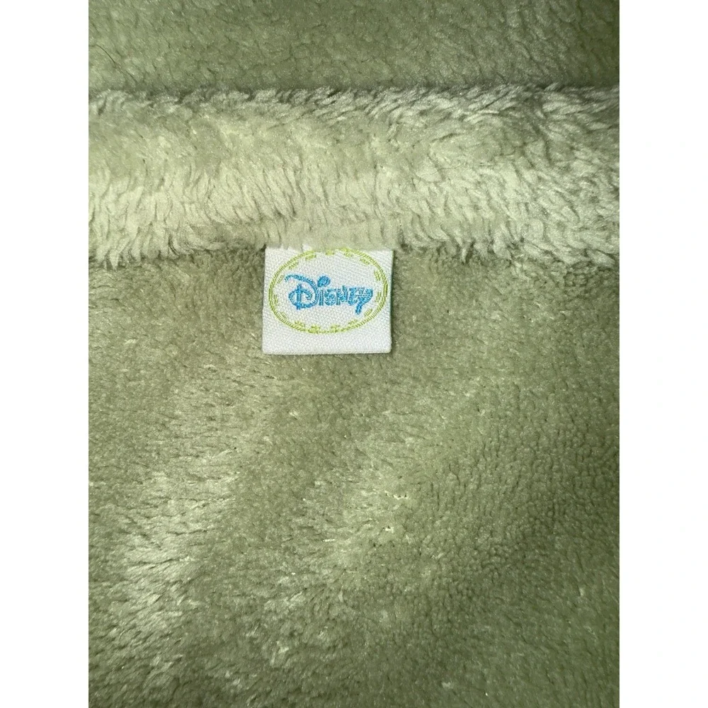Disney Winnie The Pooh Green Plush Baby Blanket 38x30‎